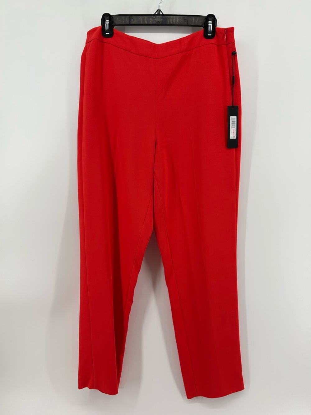 Donna Karan Bright Red Straight Leg Pants